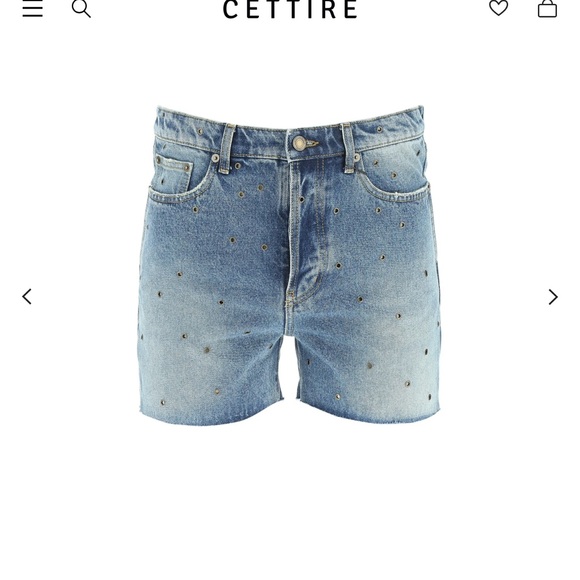 Saint Laurent Blue Jean Shorts
